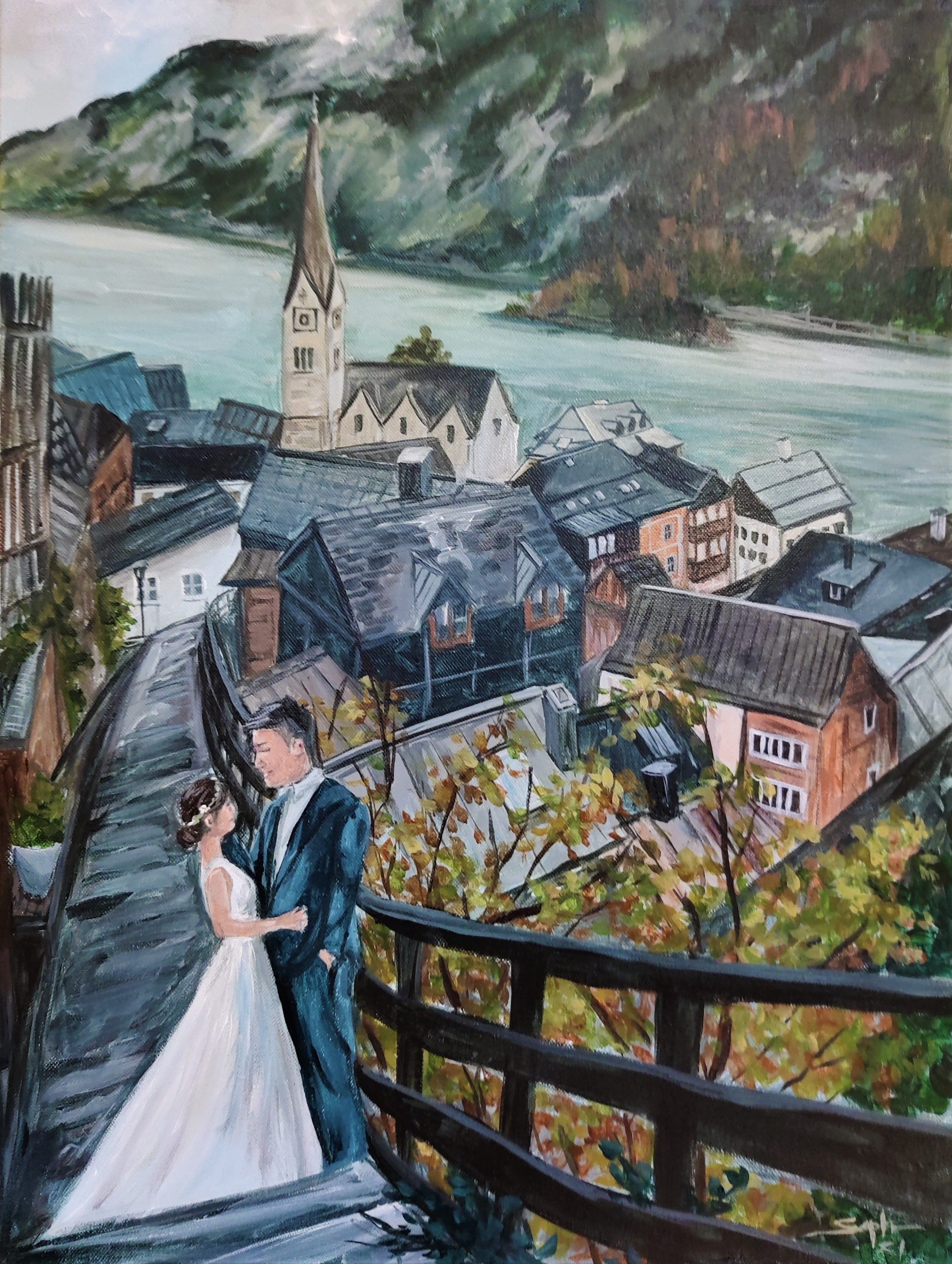 post wedding painting